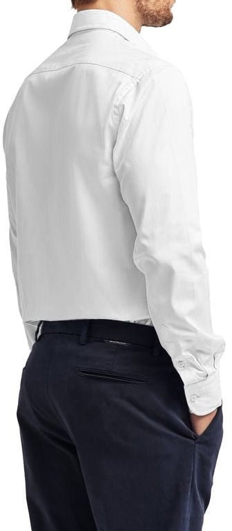 Ballantyne White Cotton Dress Shirt Wit