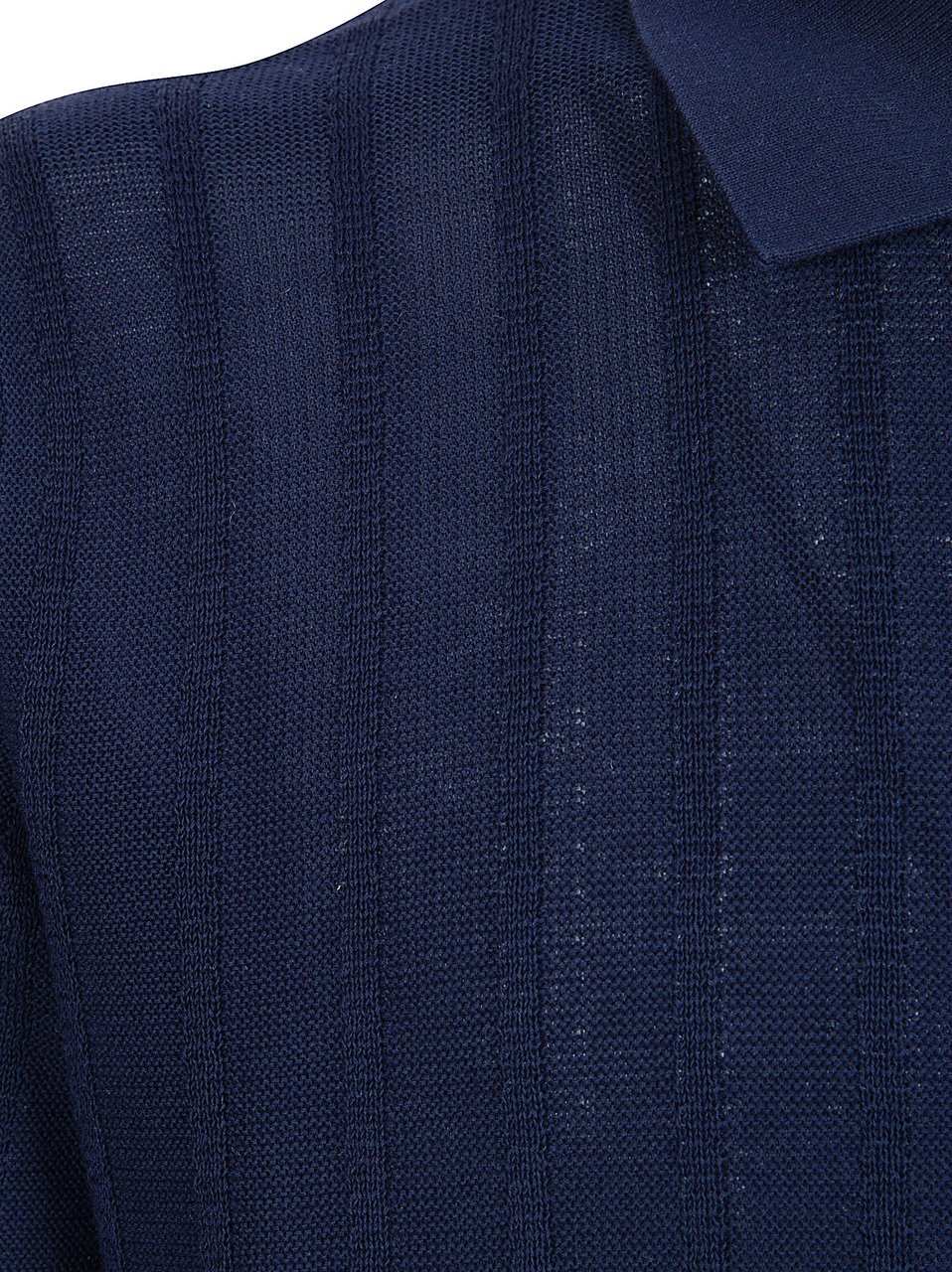Ballantyne Short-Sleeved Button-Up Shirt with Vertical Stripe Pattern Zwart