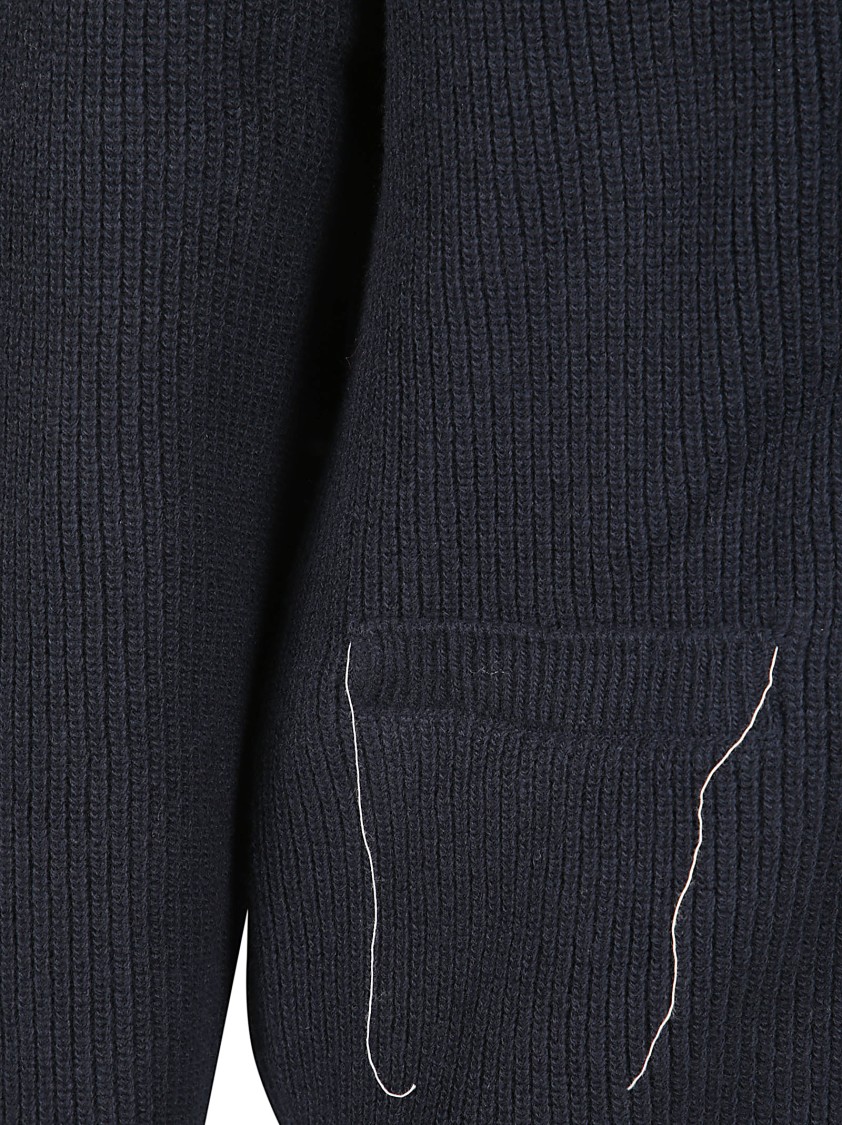 Ballantyne Rich Blue Wool Sweater With Fine Knit Texture Blauw