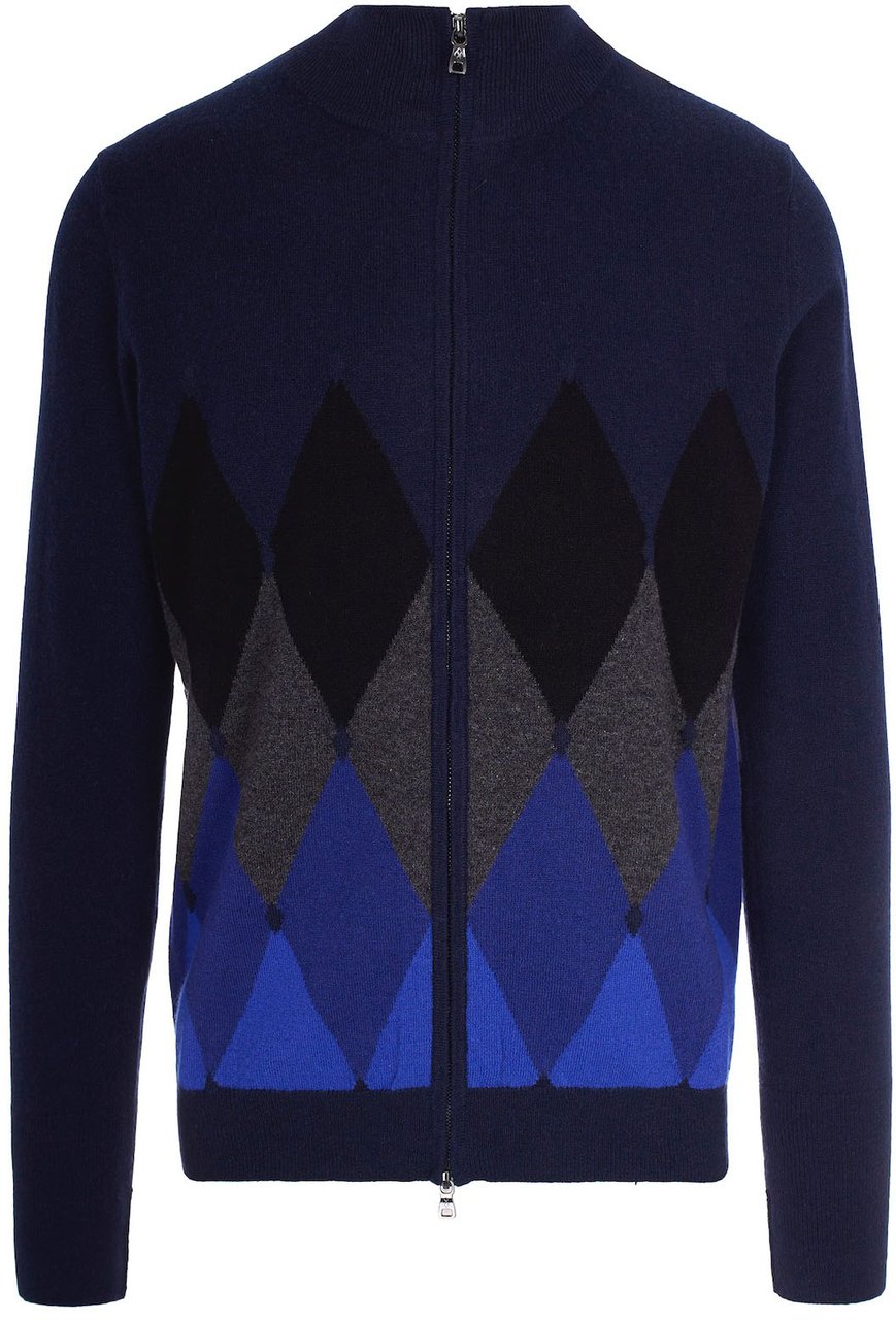 Ballantyne Sweaters Blunavyelecbluebluetantrblack Blauw