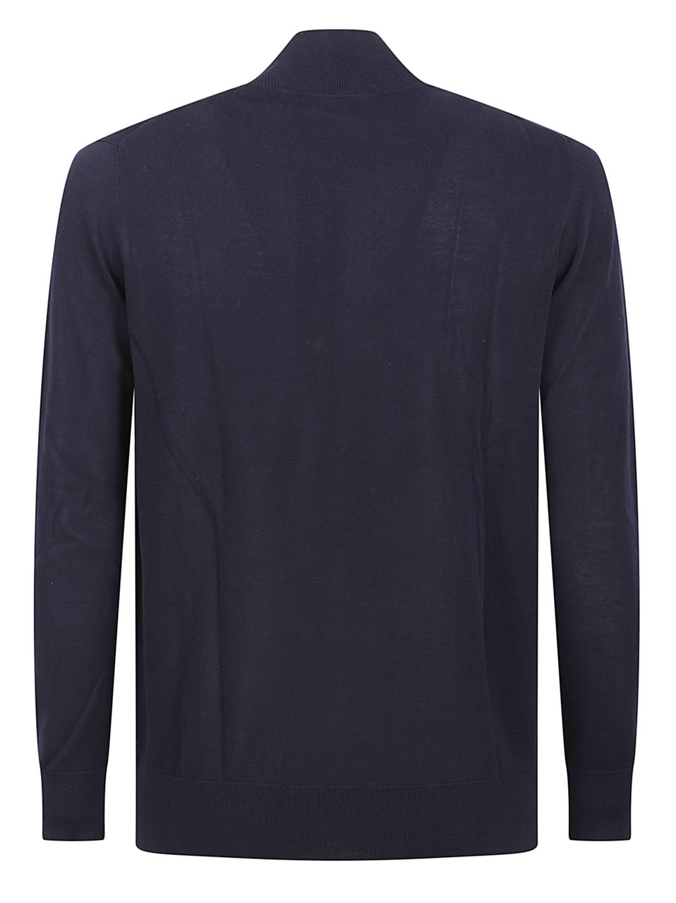 Ballantyne Full Zip Sweater with High Collar Zwart