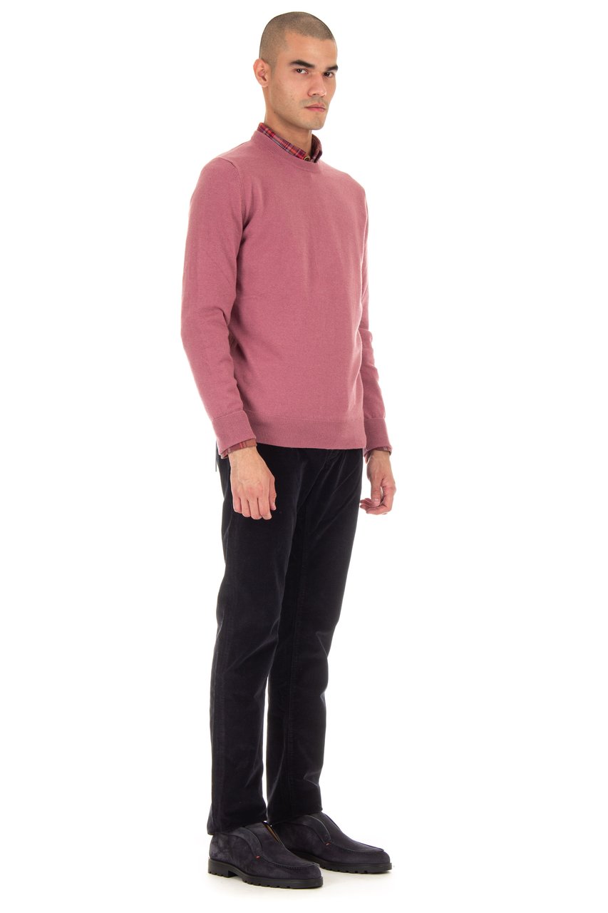 Ballantyne Cashmere Crewneck Sweater Roze