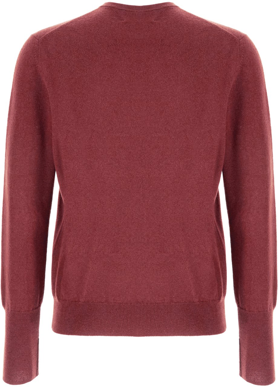 Ballantyne Red cashmere sweater Rood