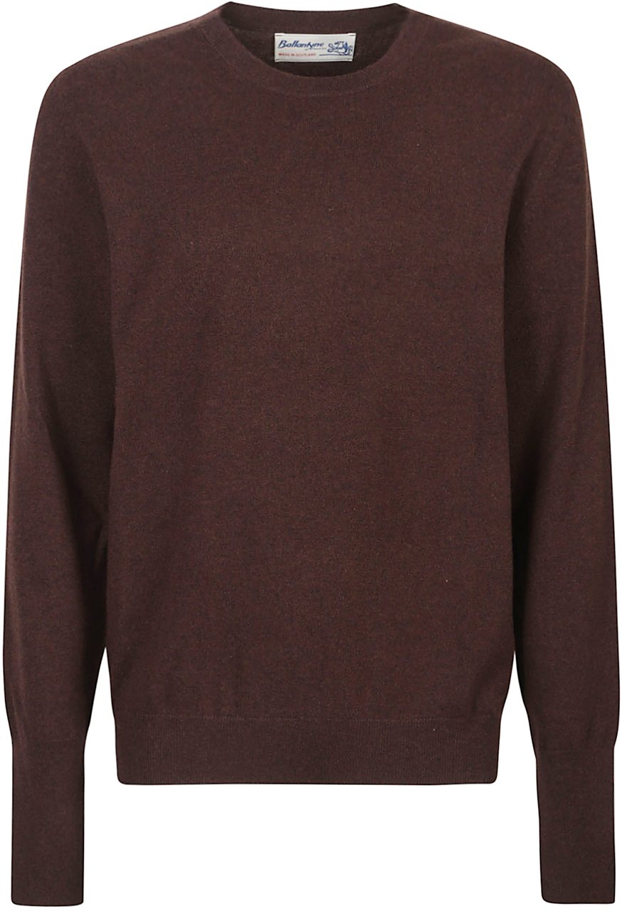 Ballantyne Plain Sweater Brown Bruin