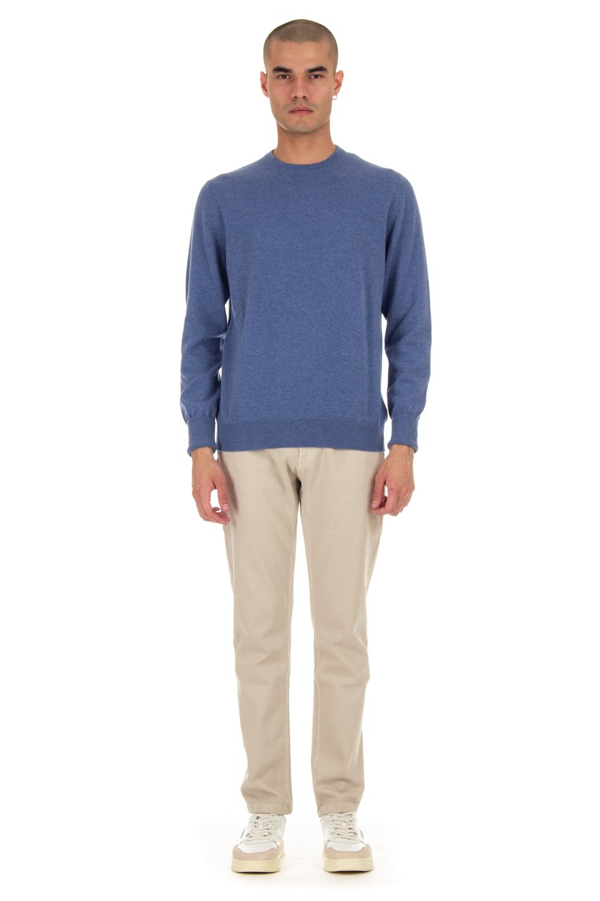 Ballantyne Cashmere Crewneck Sweater Neutraal
