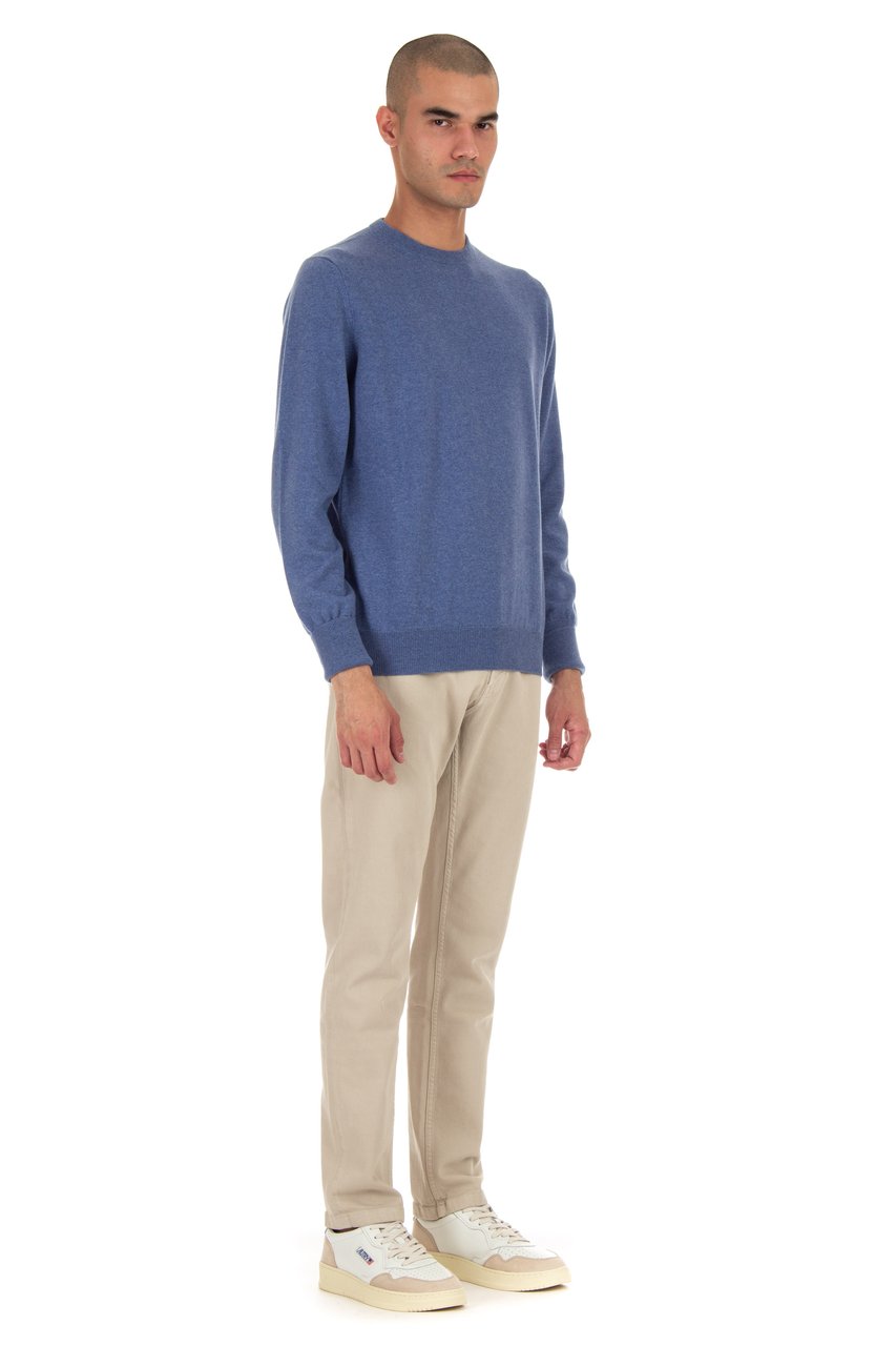 Ballantyne Cashmere Crewneck Sweater Neutraal