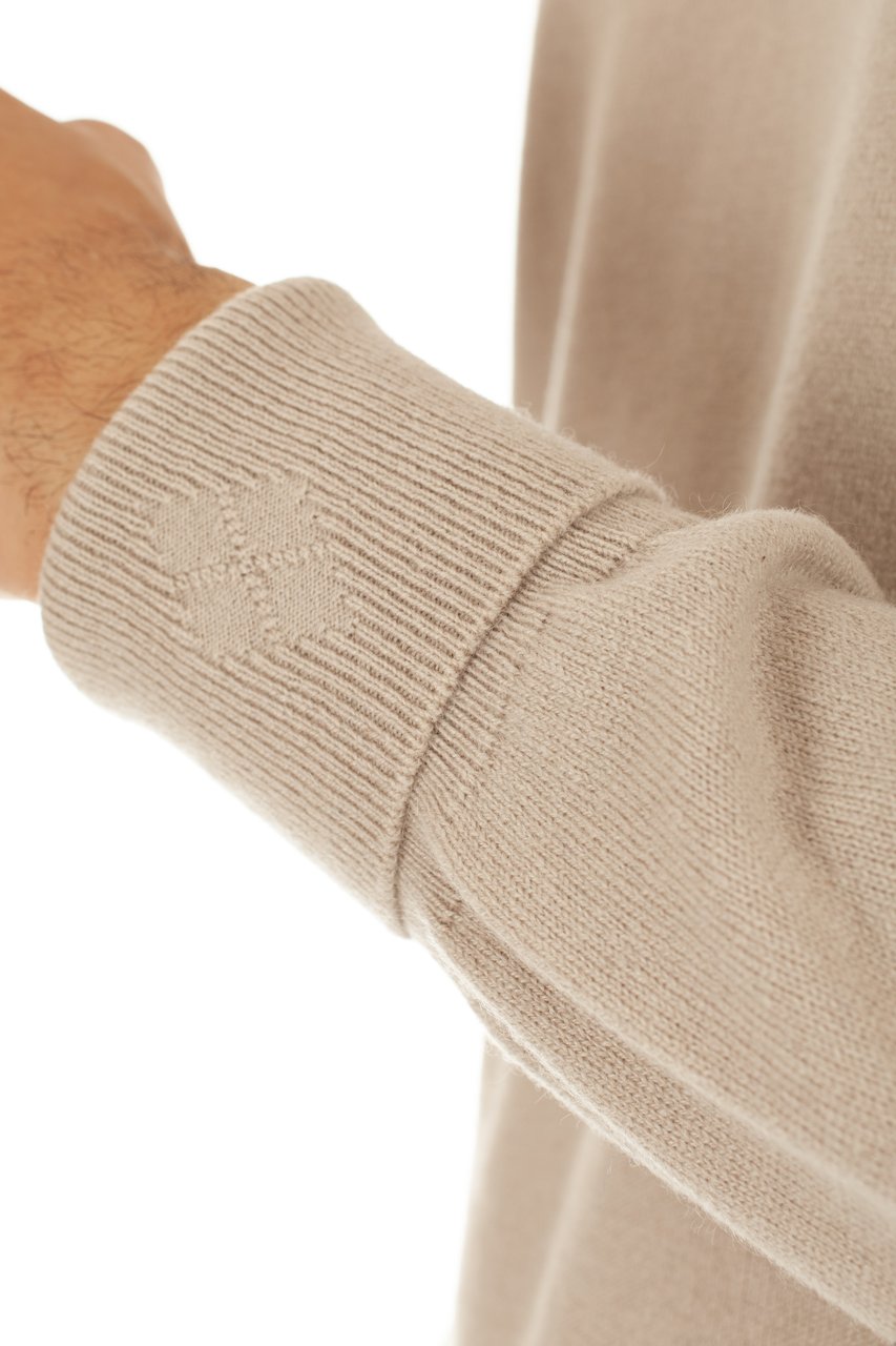Ballantyne Cashmere Crewneck Sweater Neutraal