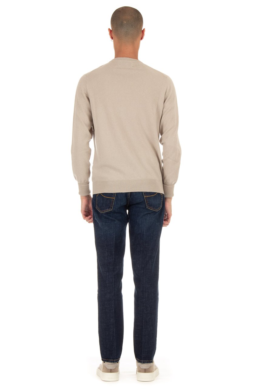 Ballantyne Cashmere Crewneck Sweater Neutraal