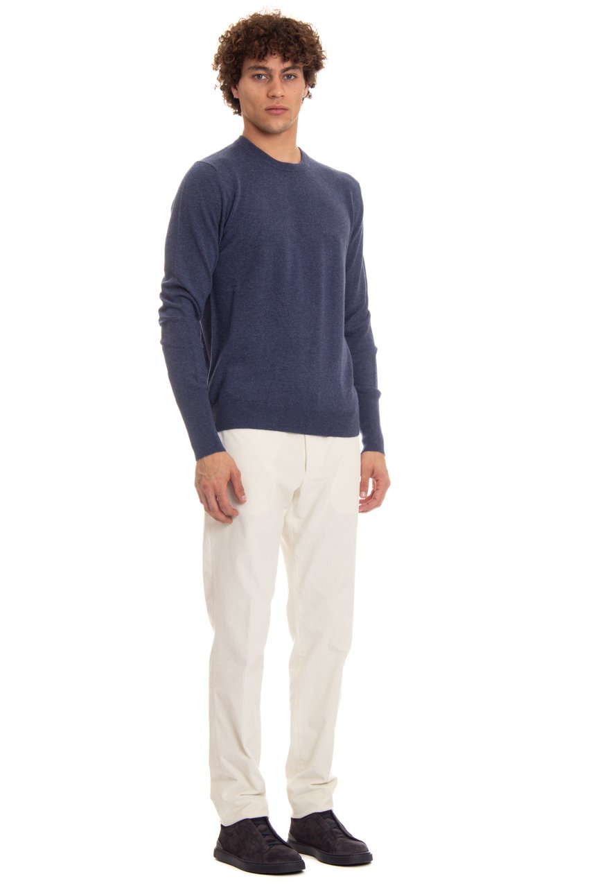 Ballantyne Cashmere Crewneck Sweater Grijs