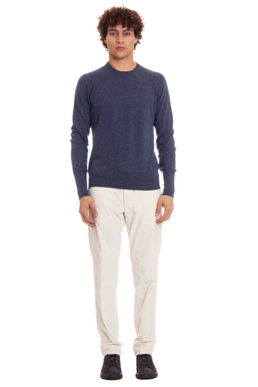 Ballantyne Cashmere Crewneck Sweater Grijs