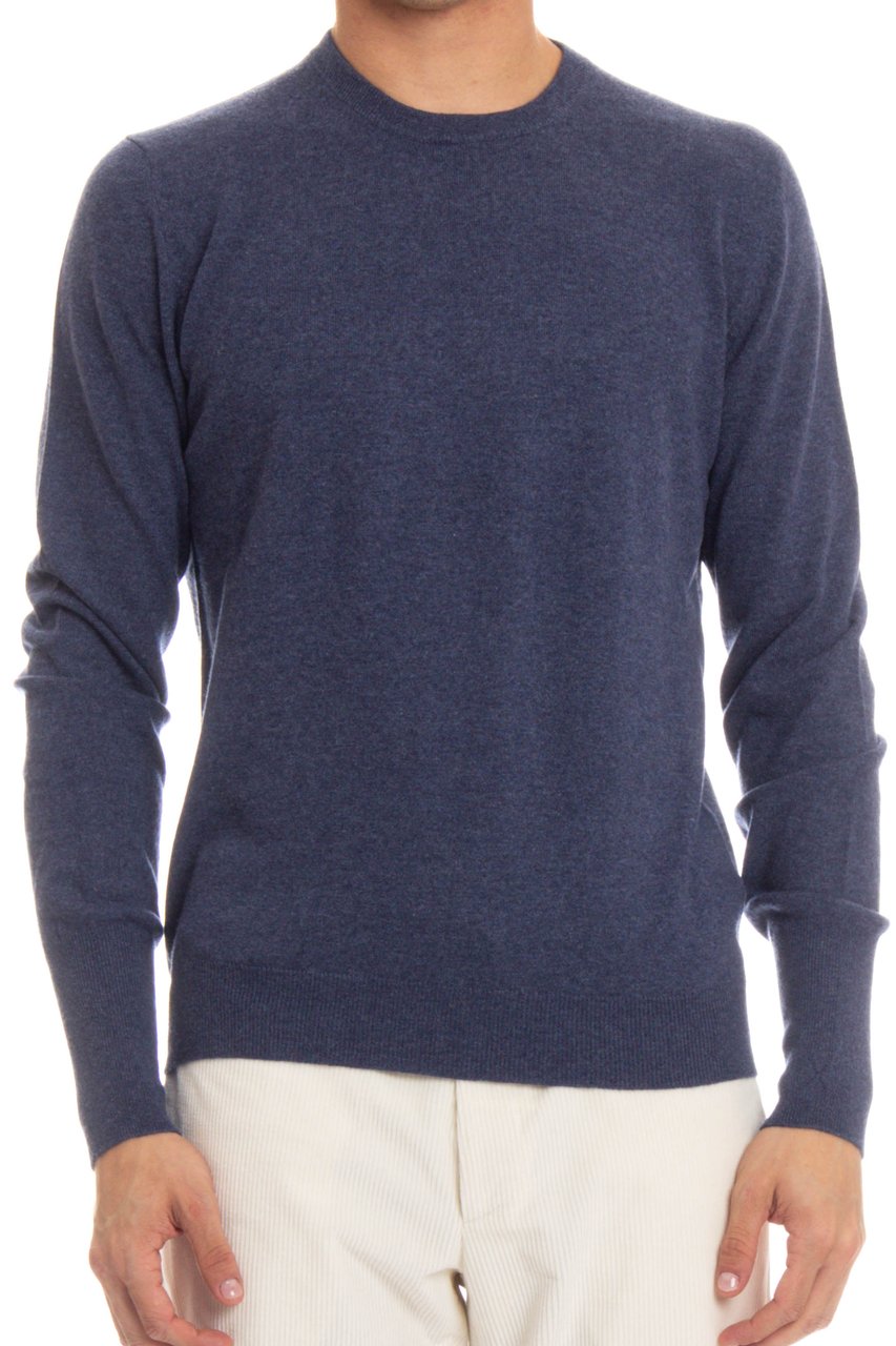 Ballantyne Cashmere Crewneck Sweater Grijs