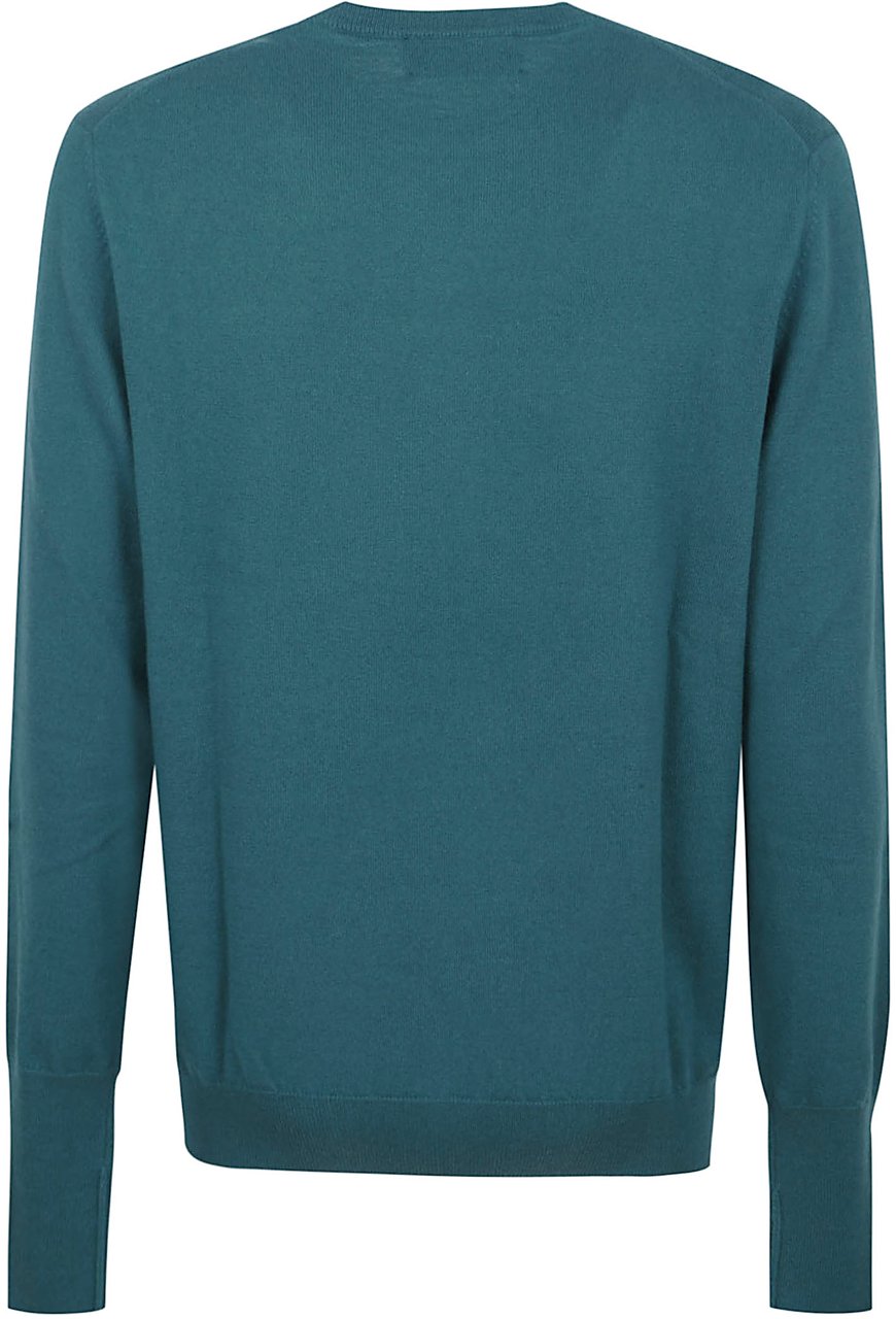 BALLANTYNE ROUND NECK PULLOVER Lichtblauw