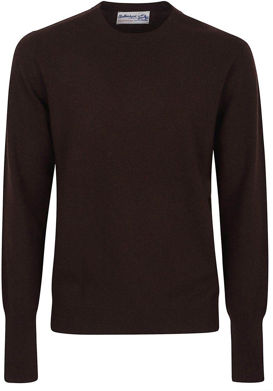 BALLANTYNE ROUND NECK PULLOVER Maroon
