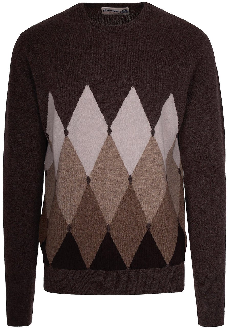 Ballantyne Sweaters Browdbrowdbeigebeigewhi Bruin