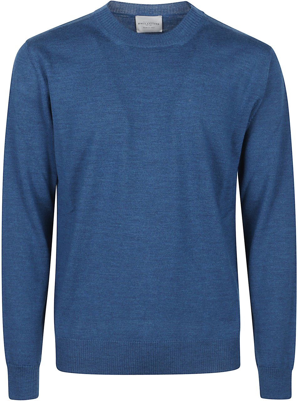 Ballantyne Plain Round Neck Sweater Divers