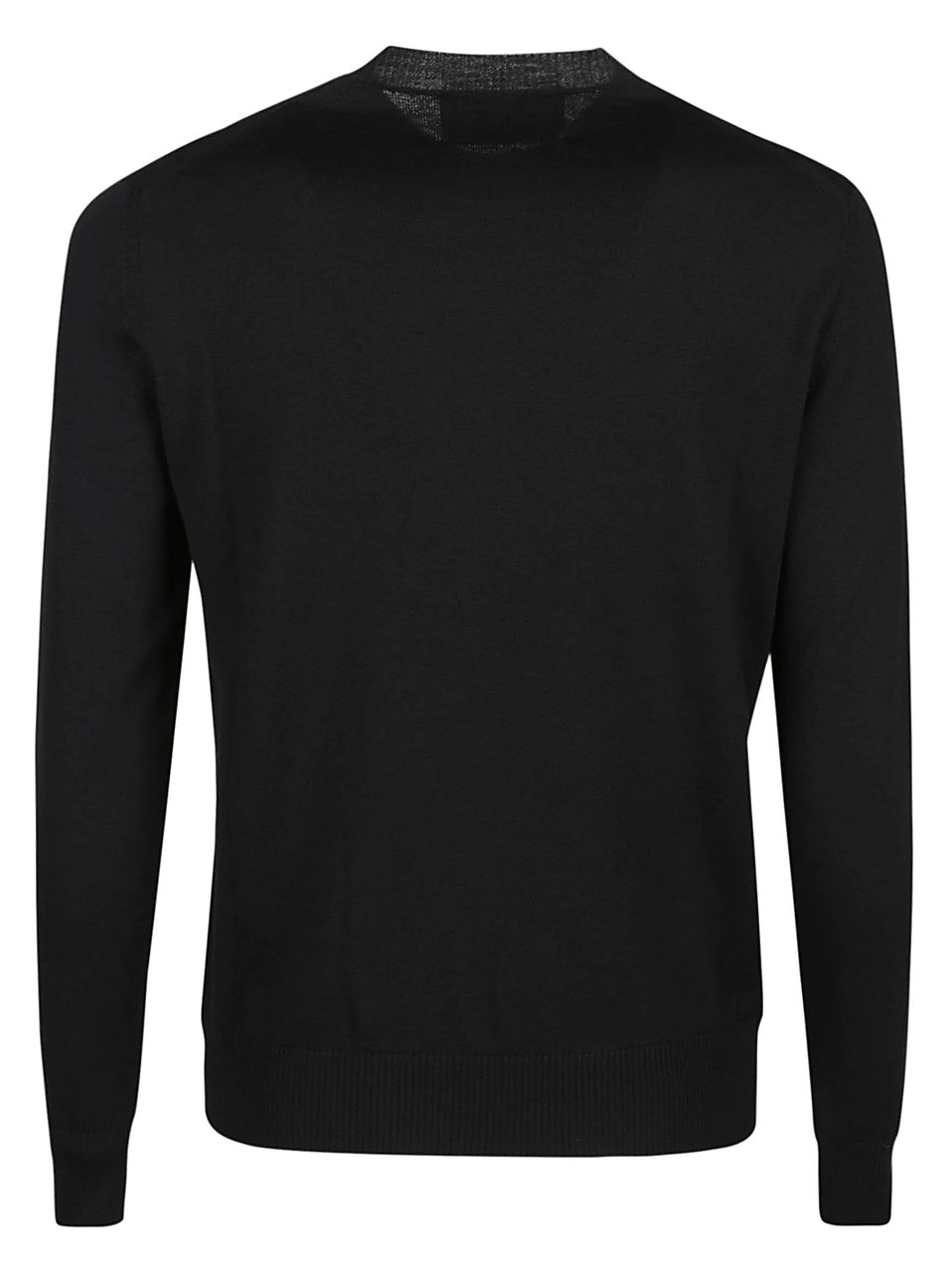 Ballantyne Plain Round Neck Sweater Black Zwart