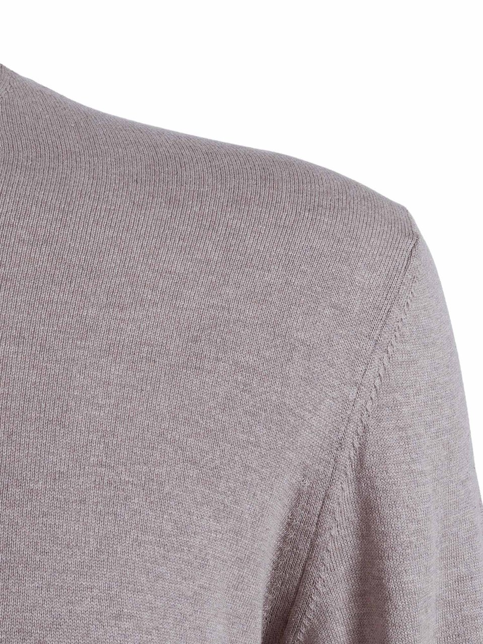 Ballantyne Silk Cotton Round Neck Sweater Zwart