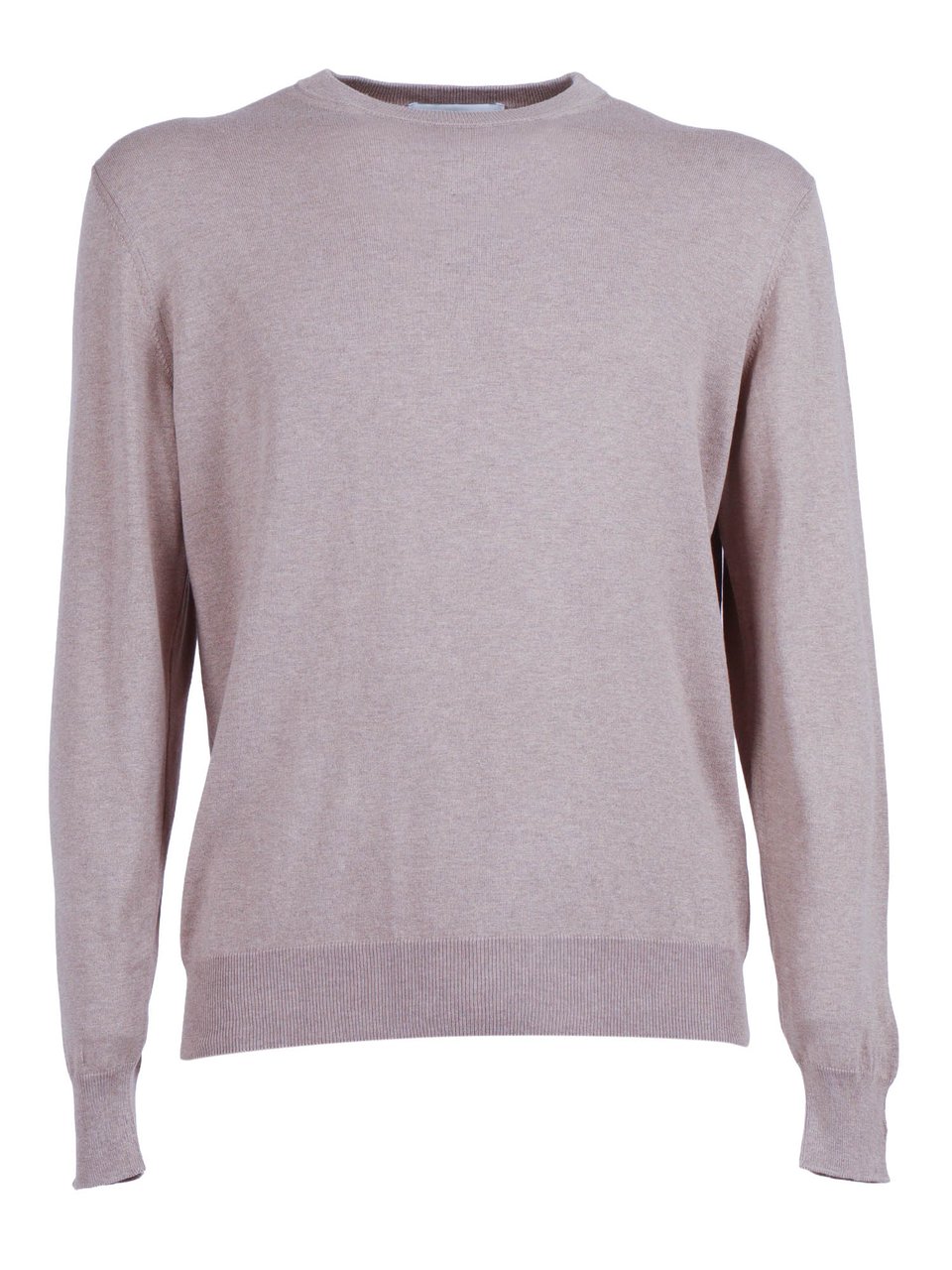 Ballantyne Silk Cotton Round Neck Sweater Zwart