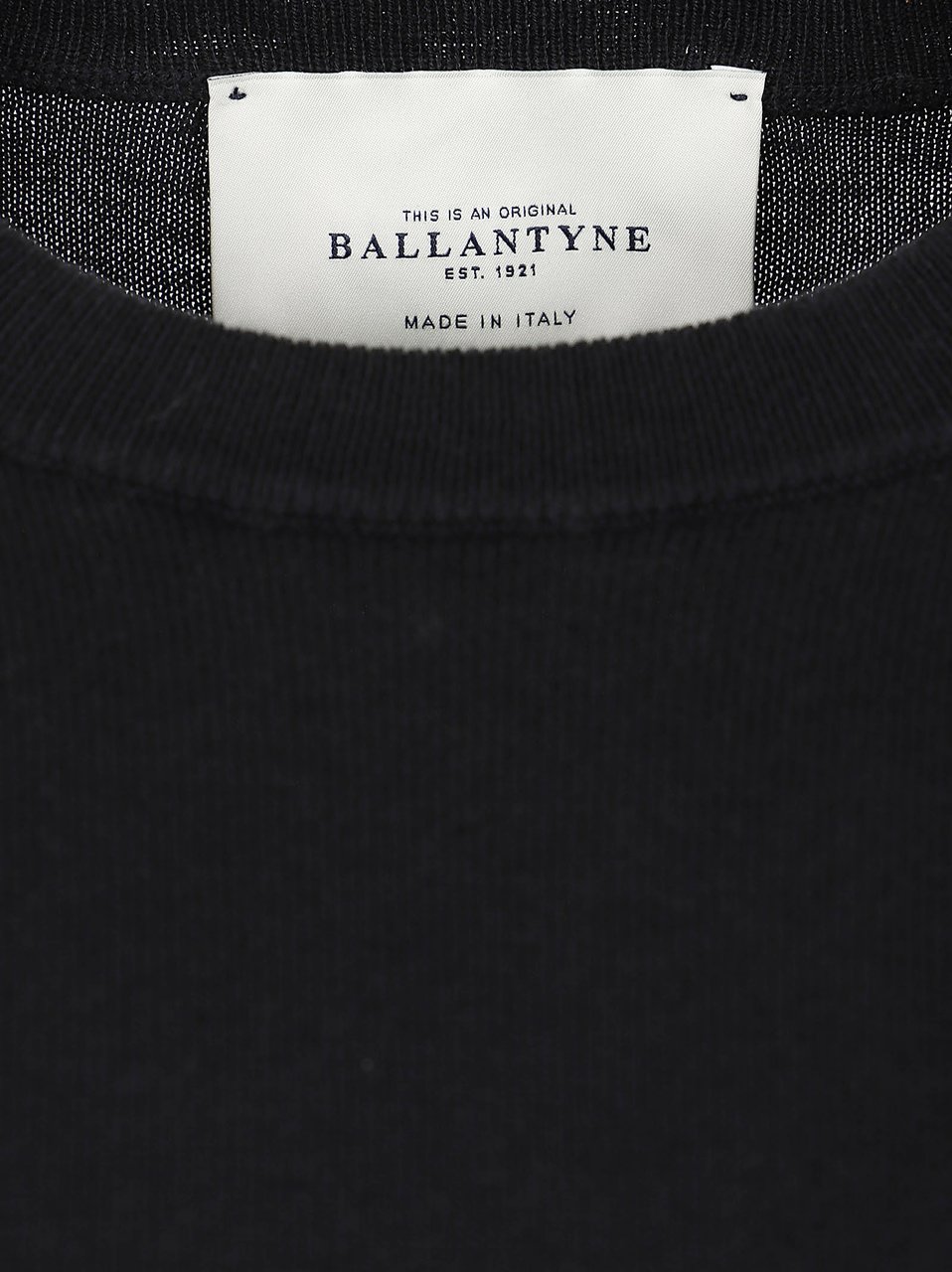 BALLANTYNE ROUND NECK PULLOVER Lichtblauw