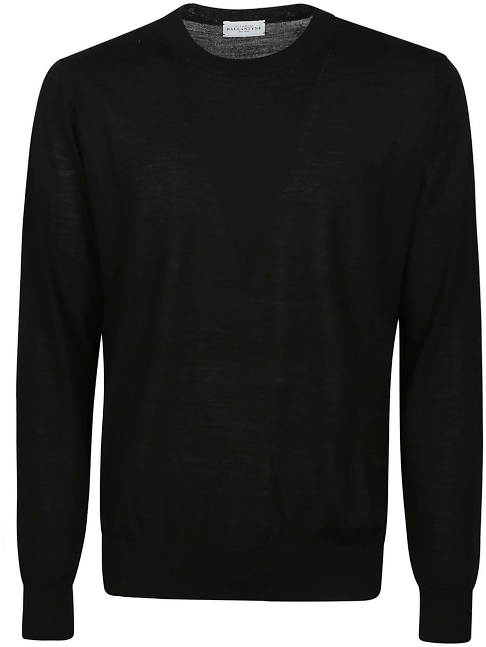 Ballantyne Plain Sweater Black Zwart