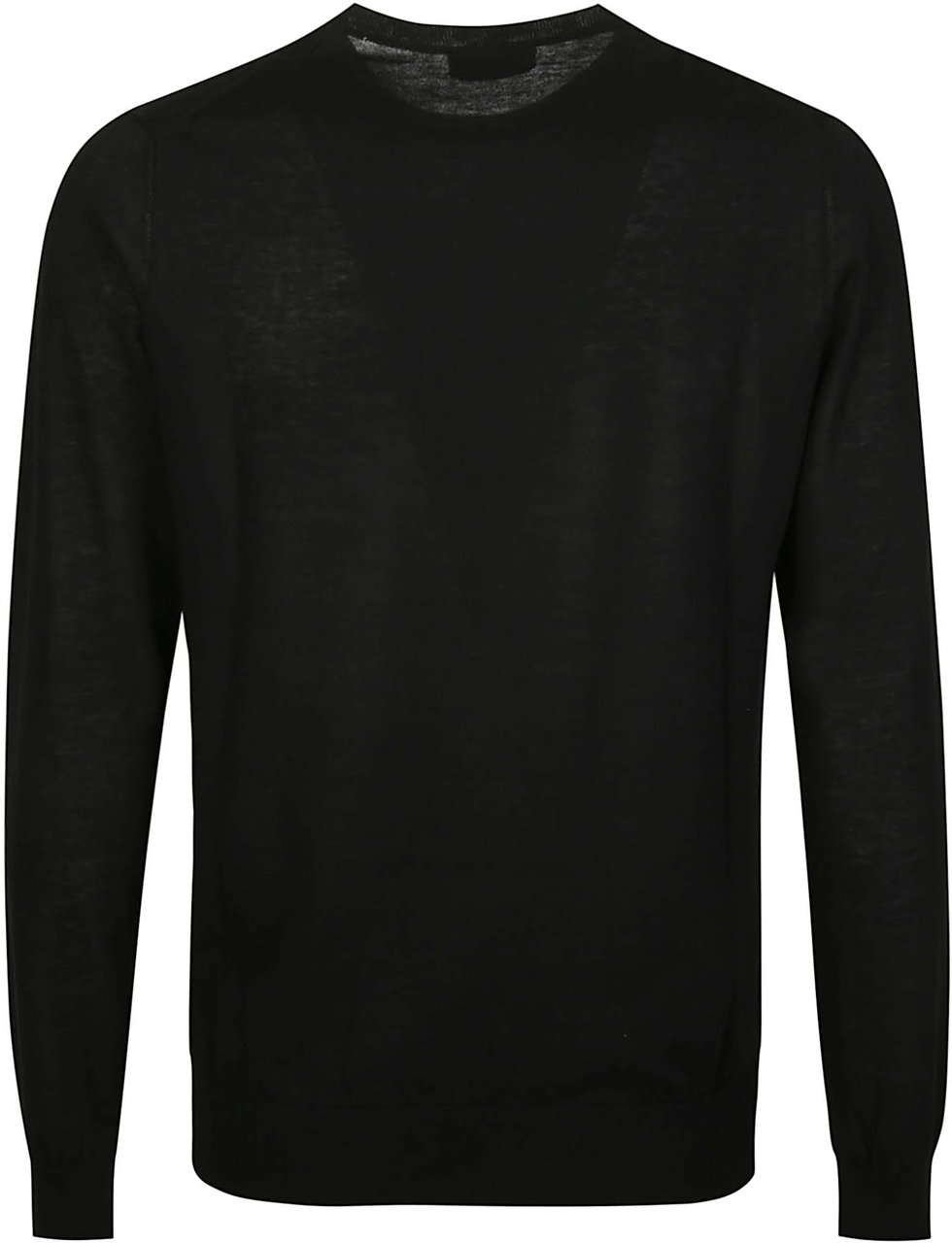 Ballantyne Plain Sweater Black Zwart