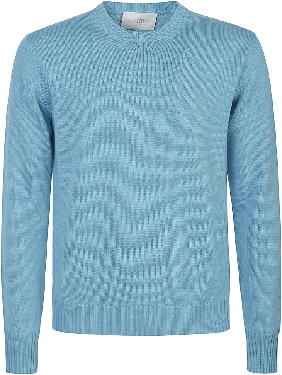 Ballantyne Plain Sweater Blue Blauw