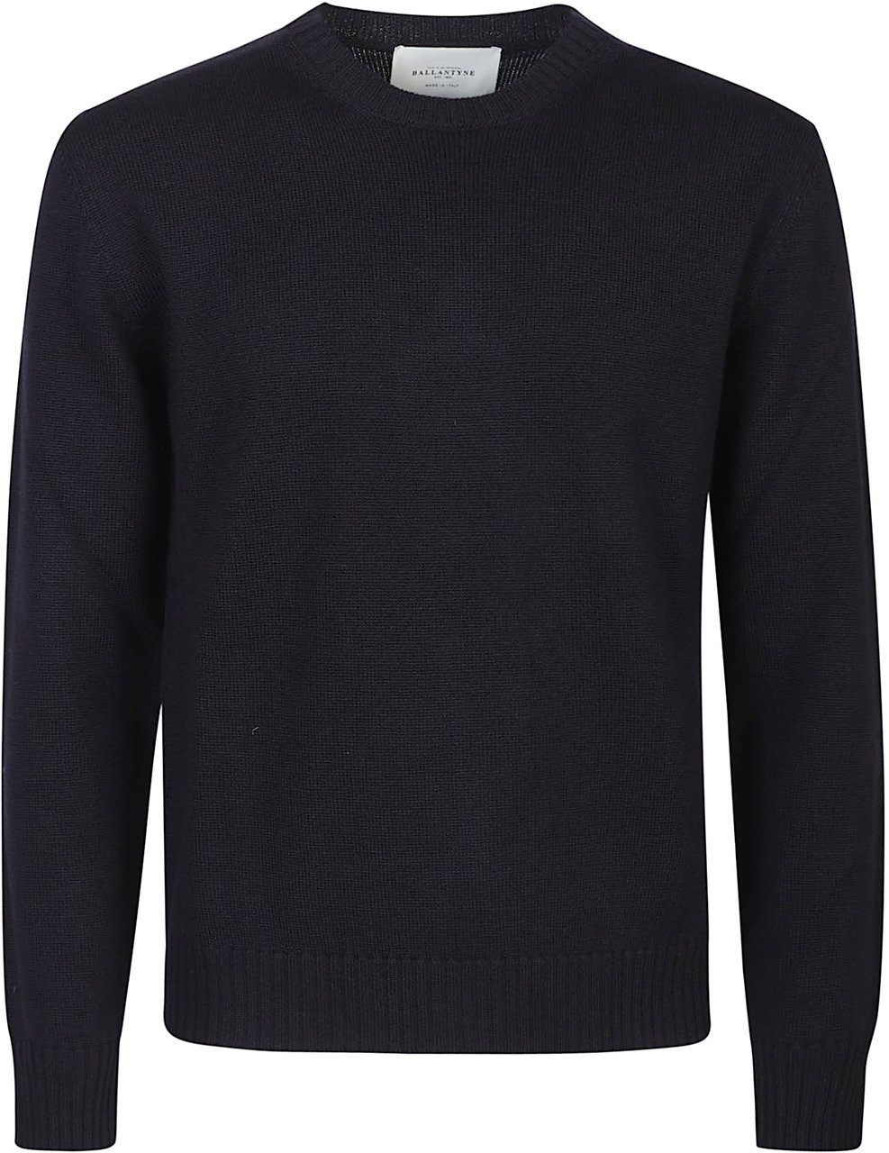 Ballantyne Plain Sweater Blue Blauw