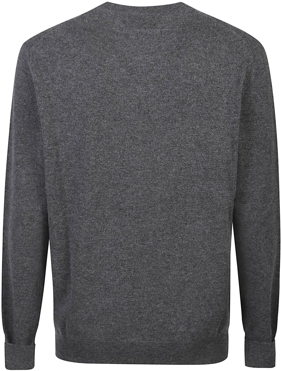 Ballantyne Plain V-neck Sweater Grey Grijs