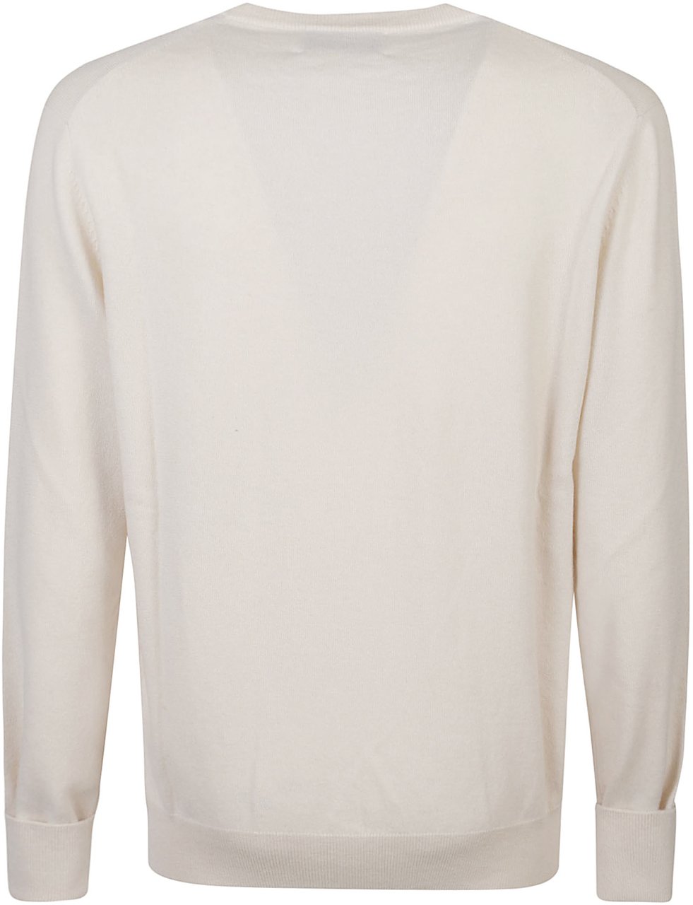 Ballantyne Plain V-neck Sweater White Wit