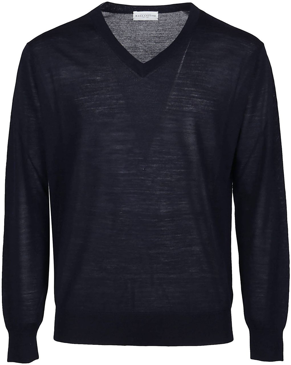Ballantyne Plain Sweater Blue Blauw