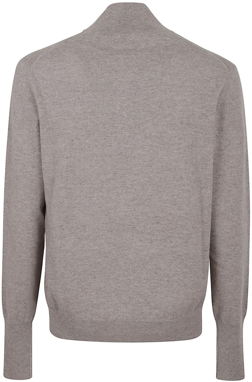 BALLANTYNE HALF ZIP PULLOVER Beige