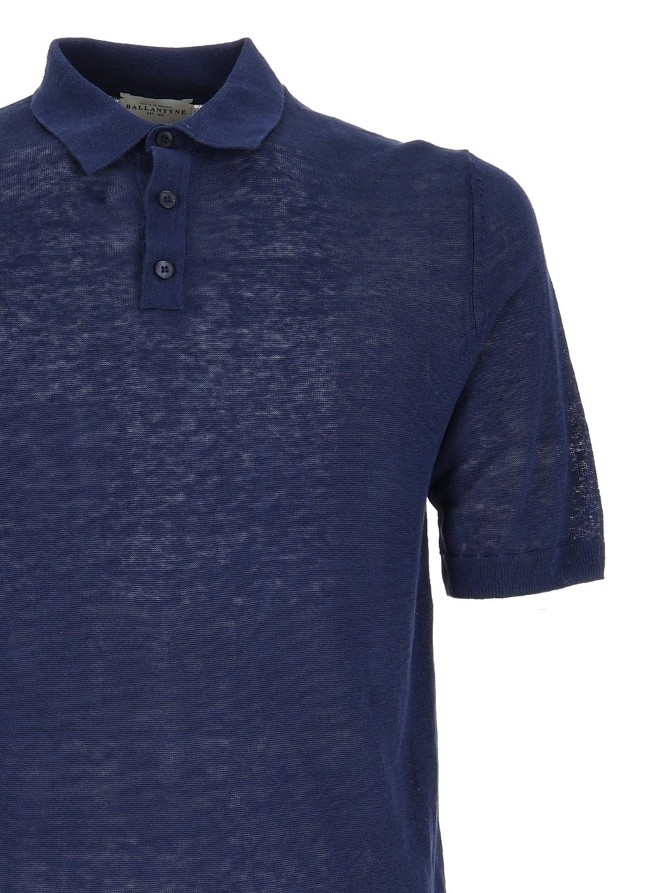 Ballantyne Linen Short-Sleeved Polo Groen