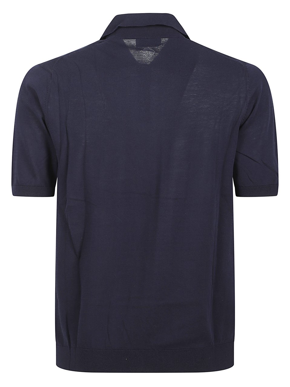 Ballantyne Smooth Cotton Polo Shirt with Traditional Collar Zwart