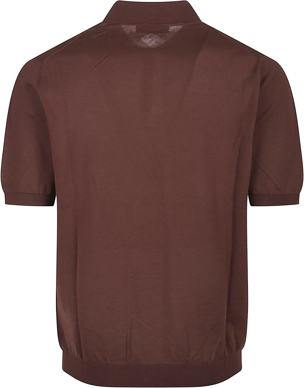 Ballantyne Plain Short Sleeve Polo Shirt Brown Bruin
