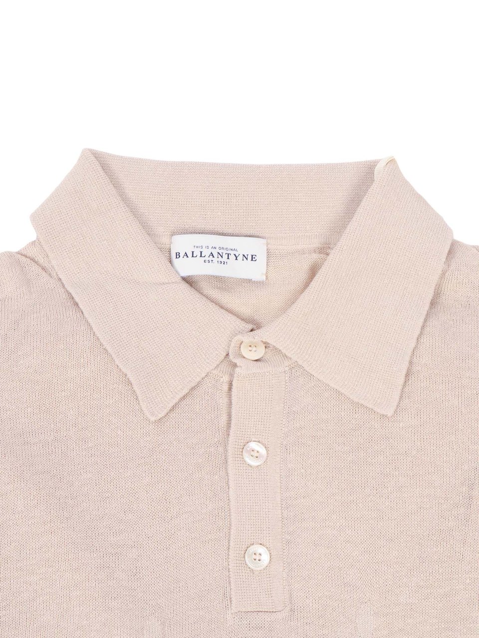 Ballantyne Geometric Pattern Classic Polo Shirt Grijs