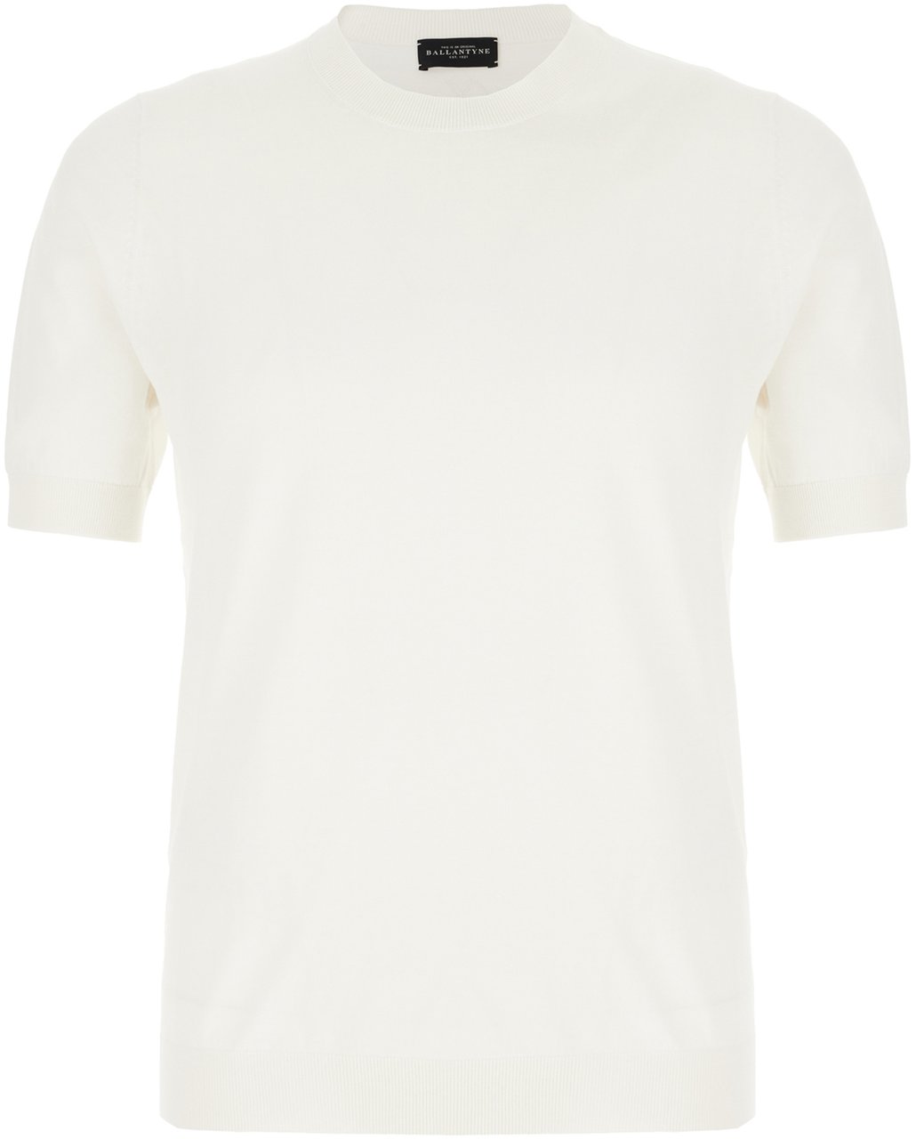 Ballantyne Ballantyne White cotton t-shirt Wit