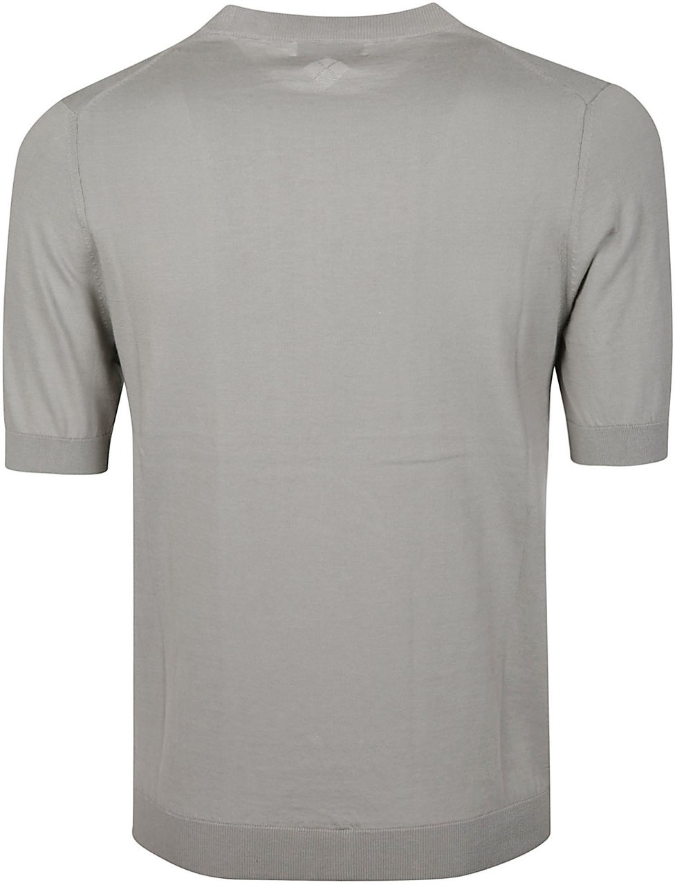 Ballantyne Short Sleeve Plain Sweater Metallic Metallic