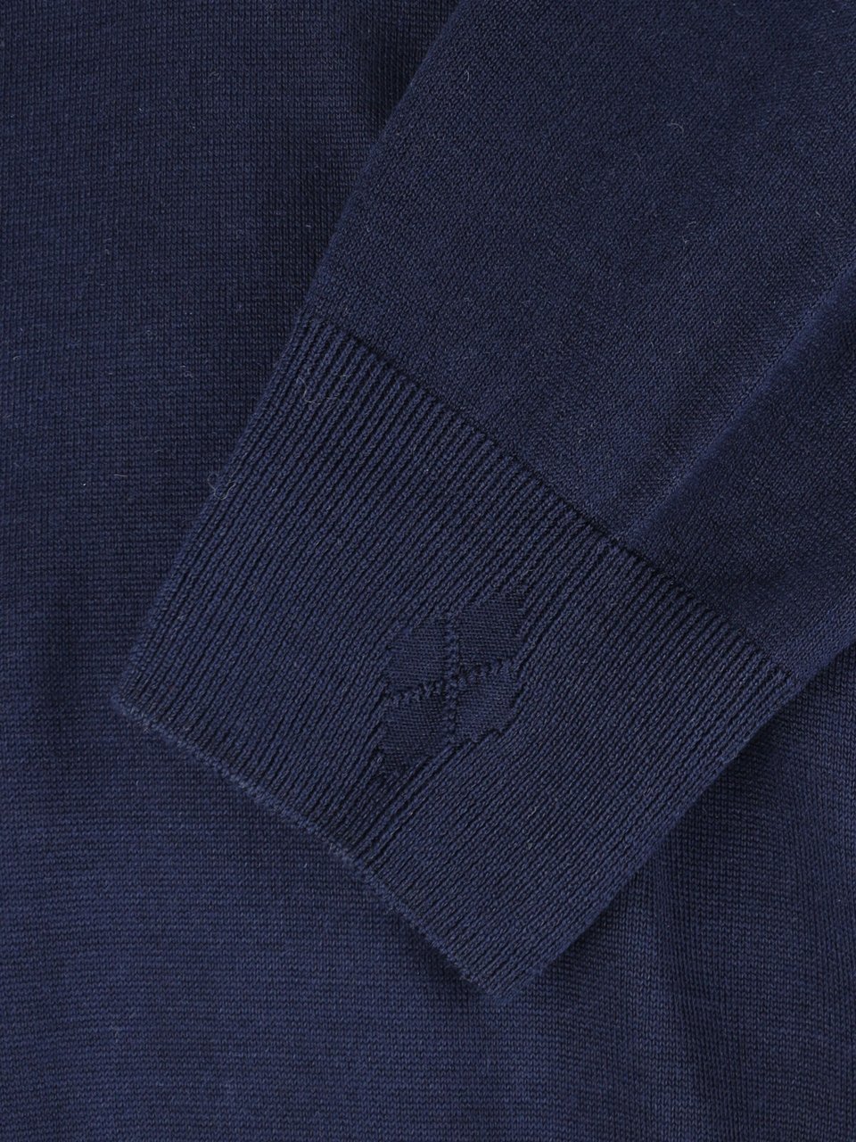 Ballantyne Blue Silk-Cashmere Ribbed Polo Sweater Blauw