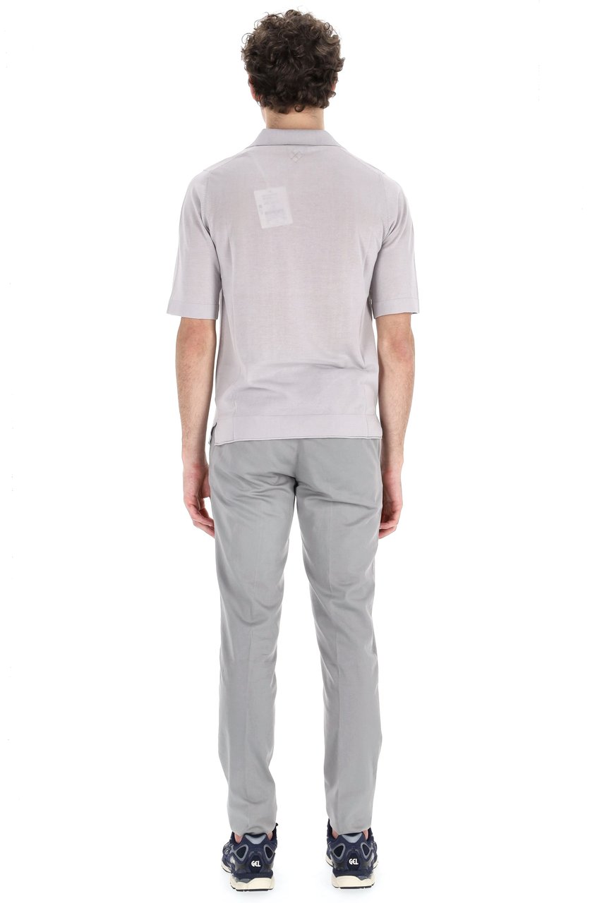 Ballantyne Fine Cotton Open Collar Polo Wit
