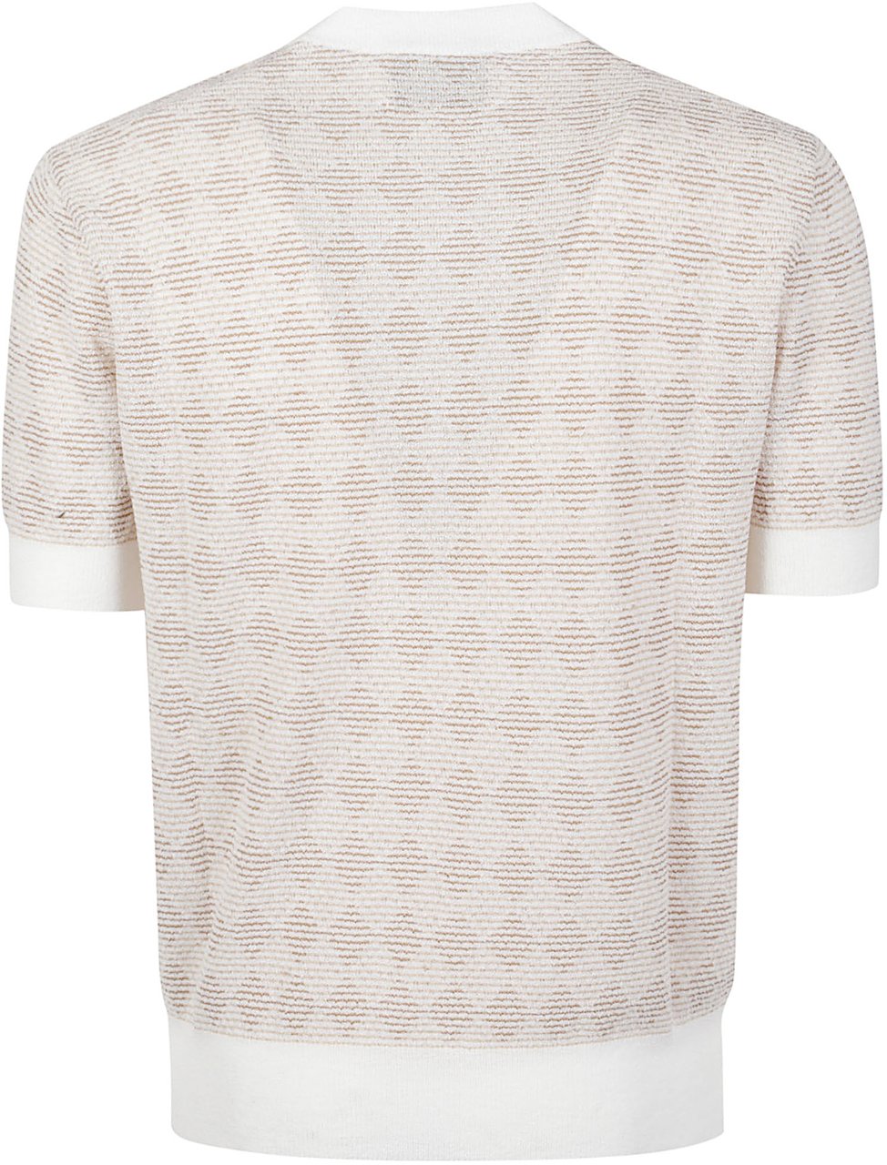 Ballantyne Diamonds Short Sleeve Sweater Brown Bruin