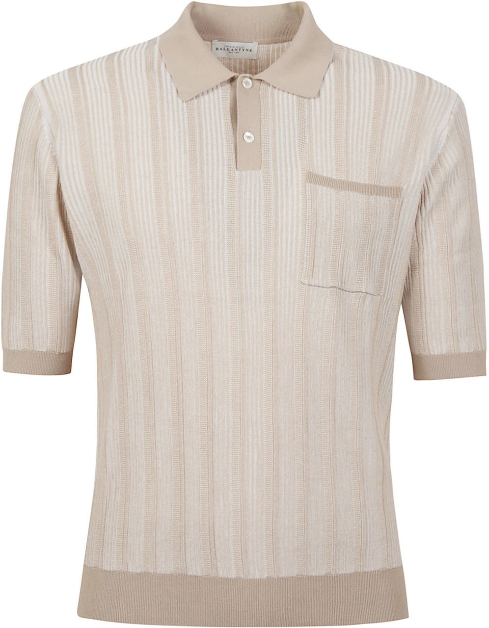 Ballantyne Short Sleeve Polo Shirt White Wit