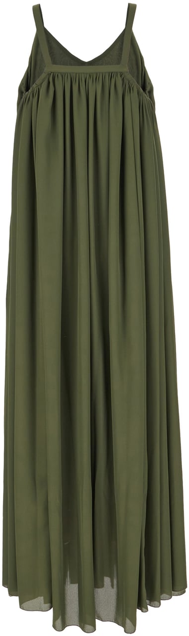 Ballantyne Ballantyne Military green polyester dress Groen