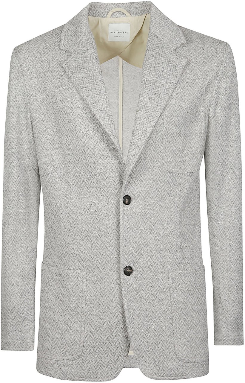 Ballantyne Single Breasted Jacket Grey Grijs