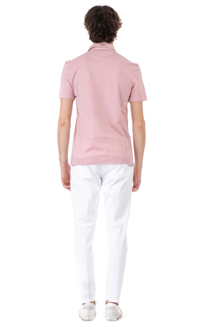 Ballantyne Cotton Piquet Polo Roze