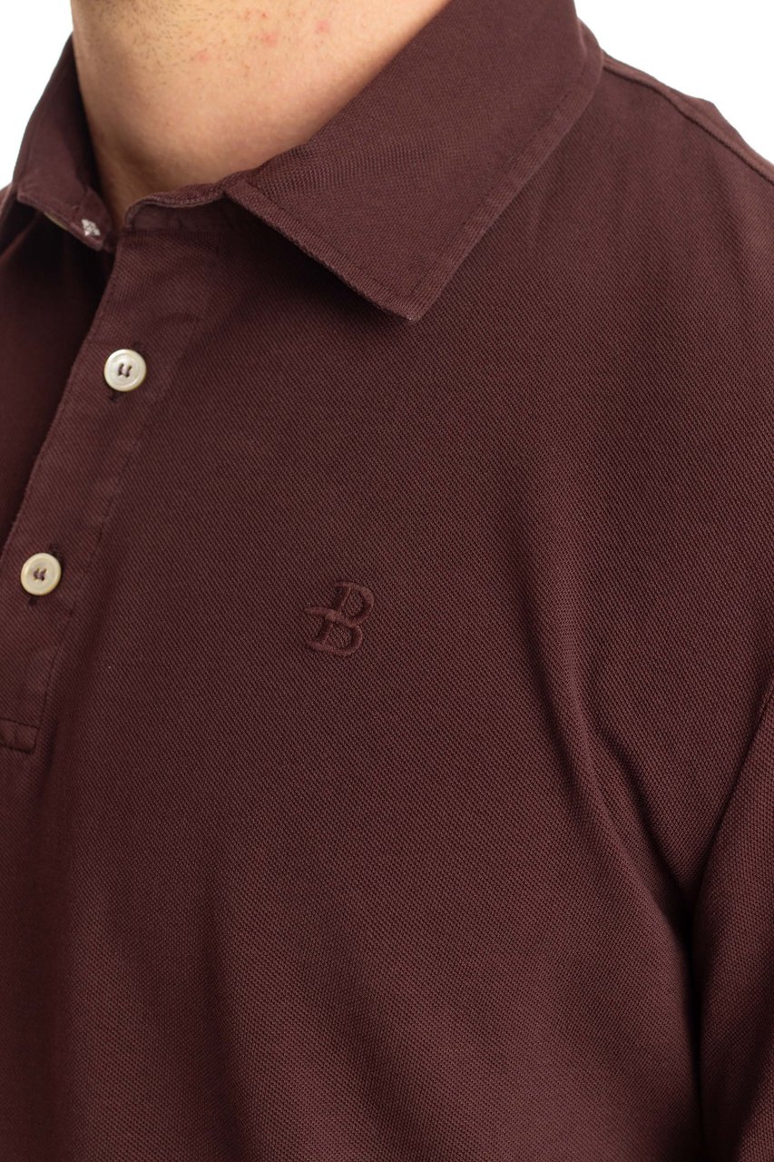 Ballantyne Cotton Piquet Long Sleeve Polo Zwart