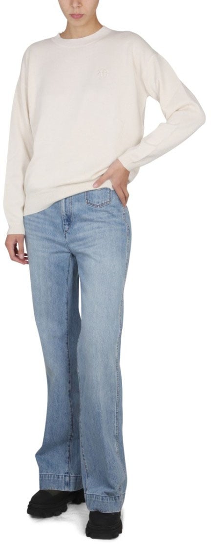 Ballantyne Long-Sleeved Shirt With Cross-Neck Design Wit