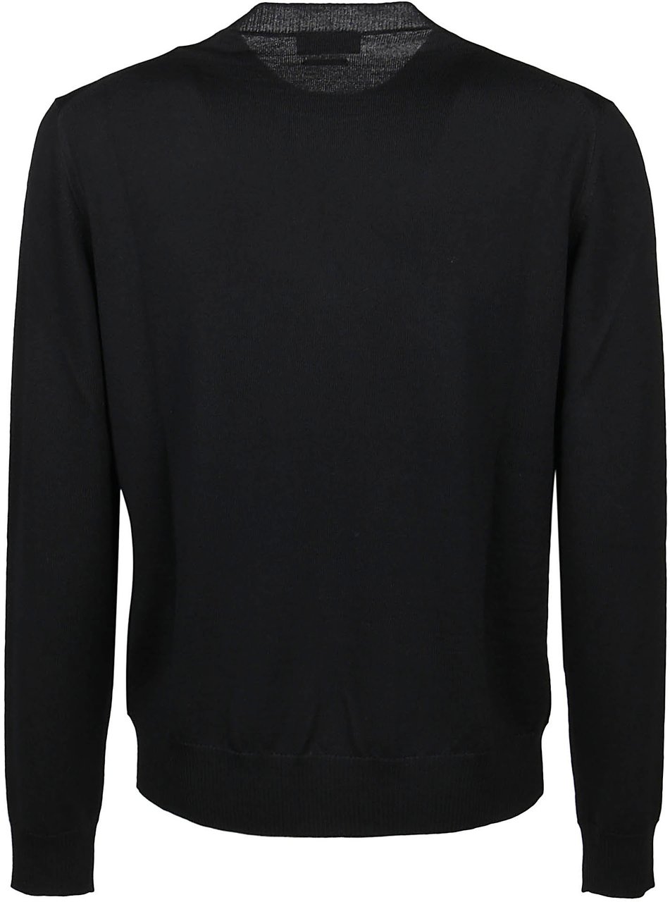 Ballantyne Plain Sweater Black Zwart