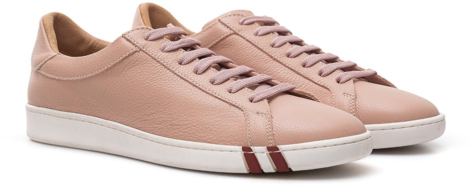 Bally Pink Leather Sneakers Divers