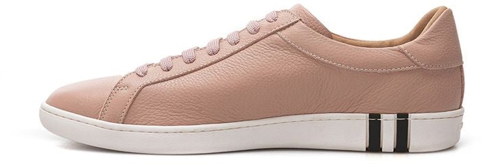 Bally Pink Leather Low Top Sneakers Roze