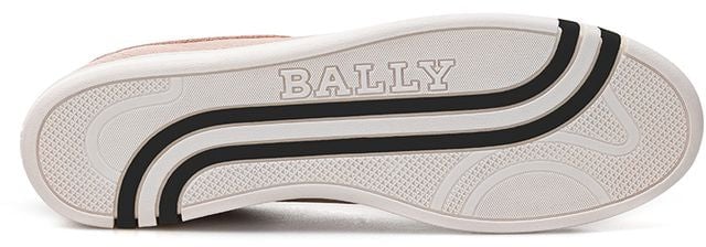 Bally Pink Leather Low Top Sneakers Roze
